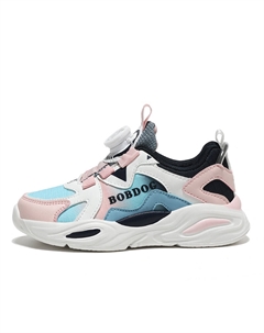 Нескользящие, износостойкие, дышащие низкие детские кроссовки для бега, розовый/синий Bobdog