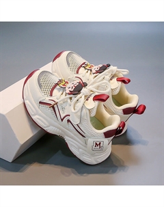 Легкие амортизирующие низкие детские кроссовки для активного отдыха, красный Firs kids