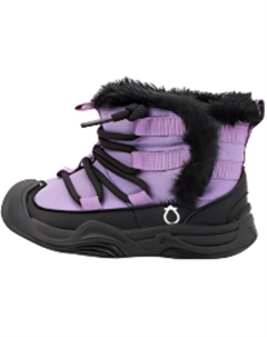 Нескользящие теплые высокие детские ботинки для детей от 3 до 7 лет, фиолетовый Qinuoshu