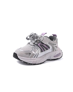 Кроссовки для бега для детей с низким верхом, устойчивые к истиранию, легкие, дышащие, амортизирующие и нескользящие, фиолетовый Qiquduck