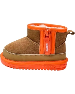 Детские утепленные ботинки Kids, оранжевый Qinuoshu