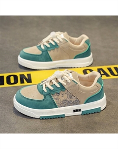 Прочные дышащие низкие повседневные кроссовки для детей, хаки Fcmm