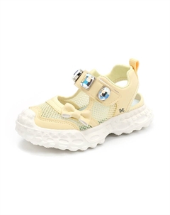 Дышащие низкие детские сандалии для детей, желтый Yuzhaolin