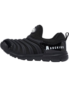 Теплые, износостойкие, анти-удар, низкие, детские, повседневные кроссовки, черный Abc-kids