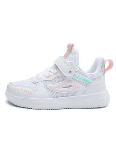 Прочные дышащие детские кроссовки для скейтбординга, белый/розовый Yuzhaolin