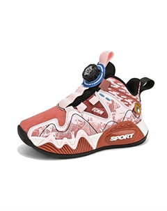 Кроссовки для бега с противоскользящей амортизацией и дышащими свойствами для детей, коричневый/красный Fcmm