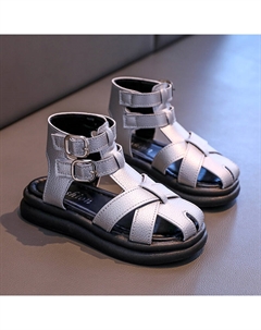 Дышащие высокие детские сандалии для детей, серебряный Firs kids