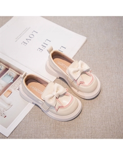 Нескользящие, износостойкие, водонепроницаемые и сбалансированные низкие детские кожаные туфли., бежевый Snoopy