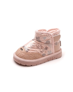 Нескользящие, износостойкие, теплые детские ботинки. Детские, экрю Wooden rabbit