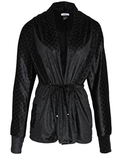 Бархатный жакет с люрексом, черный Amir slama