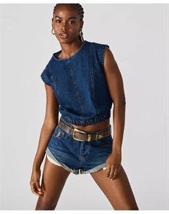 Женский джинсовый топ без рукавов Leila, синий Steve madden