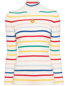 Полосатый джемпер в рубчик, нейтральный Joshua sanders