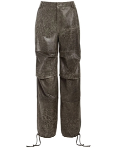 Кожаные брюки Tesla Retrofete, черный