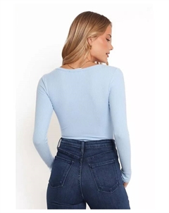 Женская трикотажная кофта Dio Knit Henley, синий Petal & pup