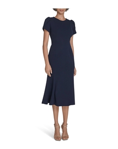 Платье Tulip Sleeve Aline Dress, цвет Indigo Calvin klein