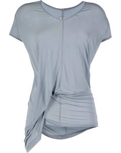 Футболка со сборками, синий Rick owens