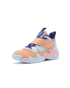 Баскетбольные кроссовки для детей начальной школы, оранжевый/розовый Qiaodan