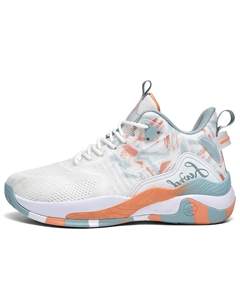 Баскетбольные кроссовки Rebound Breathable Support с противоскользящей подошвой для детей и подростков, черный/фиолетовый Kung fu partners