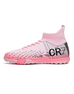 Износостойкие дышащие низкие детские футбольные бутсы для подростков, розовый Kung fu partners