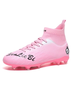 Футбольные бутсы для детей и подростков с высокой амортизацией и износостойкостью, розовый D&w