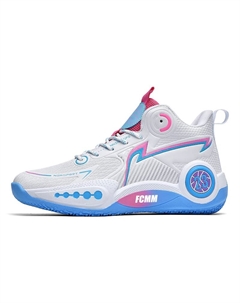 Противоскользящие и дышащие детские баскетбольные кроссовки для подростков, белый Fcmm