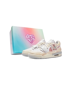 Детские баскетбольные кроссовки Legacy 312 с противоскользящей амортизацией и низким верхом для подростков, желтый Jordan