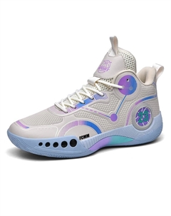 Противоскользящие и дышащие баскетбольные кроссовки для детей, бежевый Fcmm