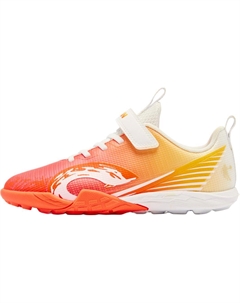 Детские футбольные бутсы с низким верхом и противоскользящей подошвой, устойчивые к износу, красный/белый Qiaodan