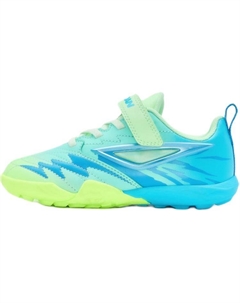 Детские футбольные бутсы с амортизаторами и низким верхом для детей от 3 до 7 лет, синий/зеленый Qiaodan