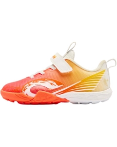 Детские футбольные бутсы с низким верхом, устойчивые к скольжению, для детей от 3 до 7 лет, красный Qiaodan