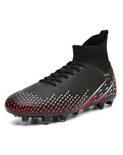 Футбольные бутсы детские, подростковые, износостойкие, дышащие, высокие, черный Kung fu partners