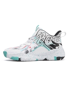 Баскетбольные кроссовки для детей и подростков с противоскользящей амортизацией и дышащим верхом, белый/желтый/оранжевый Kung fu partners