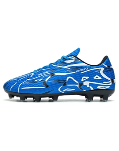 Износостойкие дышащие низкие детские футбольные бутсы для подростков, синий Kung fu partners