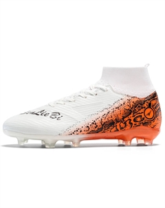 Футбольные бутсы детские, нескользящие, для подростков, белый/красный/оранжевый Kung fu partners