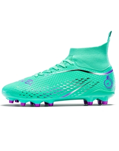 Футбольные бутсы детские с высоким верхом и противоскользящим покрытием для подростков, зеленый Transformers