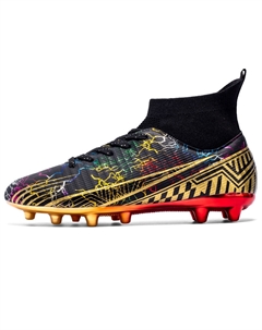 Детские футбольные бутсы для подростков, черный/золотой Qiutexiong