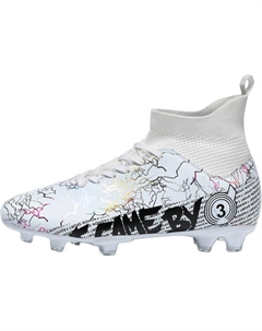 Футбольные бутсы Anti Kick High Top для детей и подростков, белый Transformers