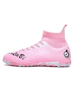 Футбольные бутсы для детей и подростков, устойчивые к истиранию, розовый Kung fu partners