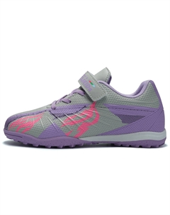 Детские футбольные бутсы с низким верхом, устойчивые к скольжению и износу, серый/фиолетовый Double dice