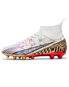 Футбольные бутсы Anti Kick High Top для детей и подростков, белый/золотой Transformers