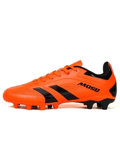 Футбольные бутсы для детей и подростков с низким верхом, противоскользящие, износостойкие, легкие и амортизирующие, оранжевый/черный Qiutexiong