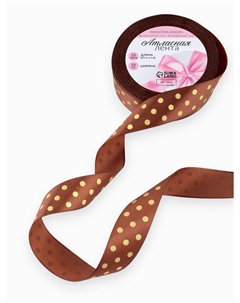 Лента атласная с тиснением Арт узор