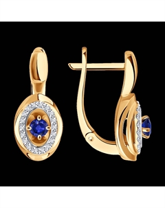 Серьги из золота с бриллиантами и сапфирами Sokolov