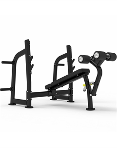 Олимпийская скамья с отрицательным наклоном для жима ITF8204 Impulse