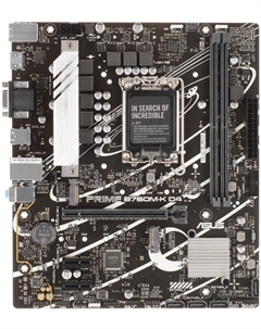 Материнская плата mATX PRIME B760M-K D4 90MB1DS0-M1EAY0 (LGA1700, B760, 2*DDR4 (3200), PCIe, 2*M.2, 4*SATA, 2*USB 2.0, 4*USB 3.2, VGA, HDMI) Asus