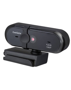 Веб-камера Stream C925 Wide Full HD EX299090RUS 2Мп, 1920х1080, 30fps, защитная шторка, фиксированный фокус, широкоугольный 4-линзовый объекти Exegate