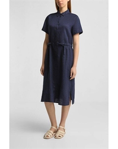 Платье-рубашка льняное с коротким рукавом Gerry weber