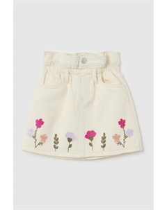 Юбка джинсовая на эластичном поясе с вышивкой Ovs