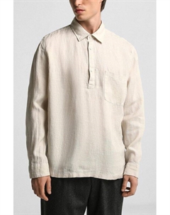 Рубашка льняная с воротником на пуговицах Marc o'polo