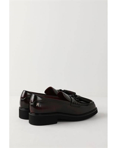 Туфли лоферы кожаные с кисточками Tommy hilfiger